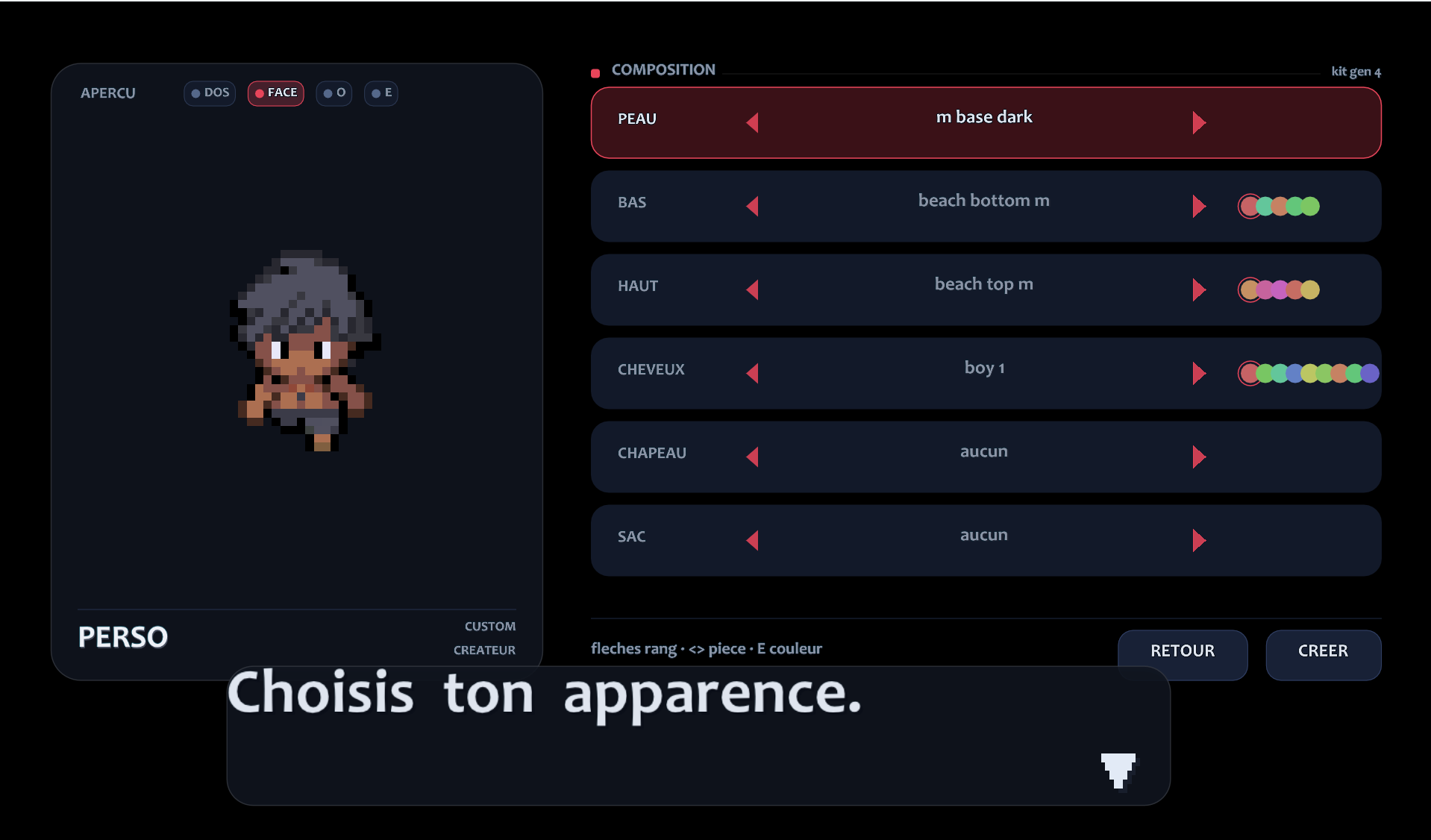 Créateur de personnage