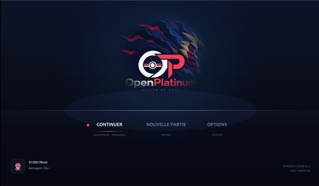 Écran-titre OpenPlatinum
